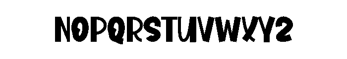 Reverse Pumpkin Font UPPERCASE