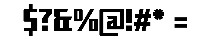Revob Regular Font OTHER CHARS