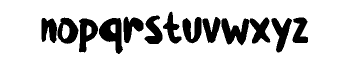 Revolt Brush Regular Font LOWERCASE