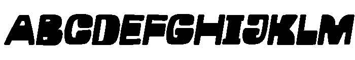 Reygrown Slant Font UPPERCASE