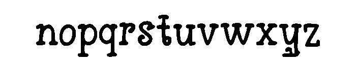 remain Font LOWERCASE