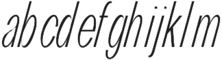 RE-Caravelle Condensed Light Oblique otf (300) Font LOWERCASE