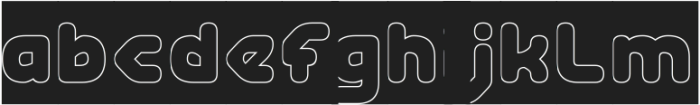 RECORD COMPANY-Hollow-Inverse otf (400) Font LOWERCASE