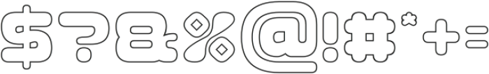 RECORD COMPANY-Hollow otf (400) Font OTHER CHARS