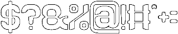RECORD MOMENT-Hollow otf (400) Font OTHER CHARS