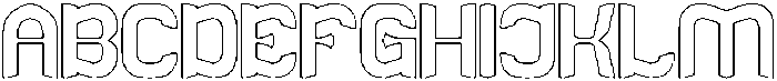 RECORD MOMENT-Hollow otf (400) Font UPPERCASE