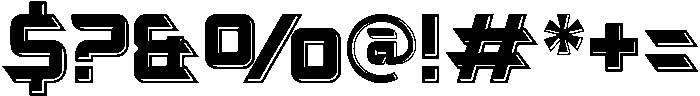 REJECT SPACES REGULAR otf (400) Font OTHER CHARS