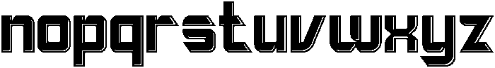 REJECT SPACES REGULAR otf (400) Font LOWERCASE