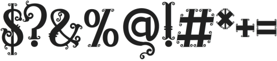 RELIC ISLAND MONOGRAM otf (400) Font OTHER CHARS