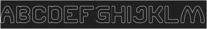RELOAD GAME-Hollow-Inverse otf (400) Font UPPERCASE
