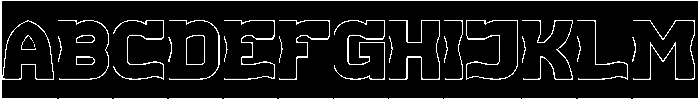 REPLAY-Hollow-Inverse otf (400) Font UPPERCASE