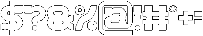 REPLAY-Hollow otf (400) Font OTHER CHARS