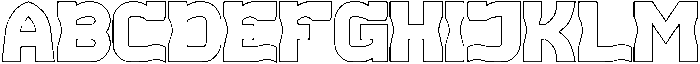 REPLAY-Hollow otf (400) Font UPPERCASE