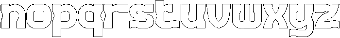 REPLAY-Hollow otf (400) Font LOWERCASE
