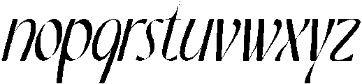 RESEARCH ASSOCIATE REGULAR ITALIC otf (400) Font LOWERCASE