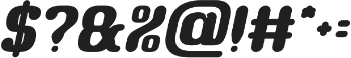 RETRO CHARACTERS Bold Italic otf (700) Font OTHER CHARS