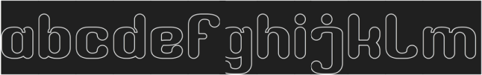 RETRO CHARACTERS-Hollow-Inverse otf (400) FONT
