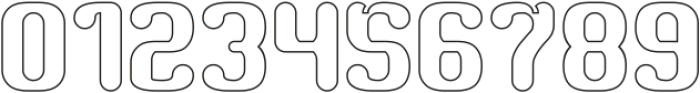 RETRO CHARACTERS-Hollow otf (400) Font OTHER CHARS