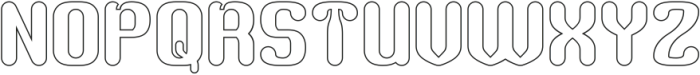 RETRO CHARACTERS-Hollow otf (400) Font UPPERCASE