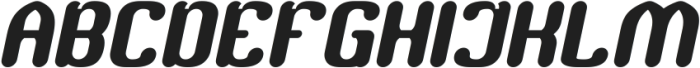 RETRO CHARACTERS Italic otf (400) Font UPPERCASE