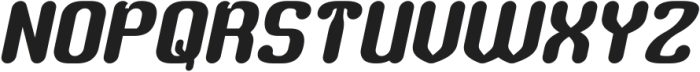 RETRO CHARACTERS Italic otf (400) Font UPPERCASE
