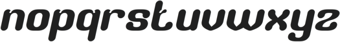 RETRO CHARACTERS Italic otf (400) Font LOWERCASE