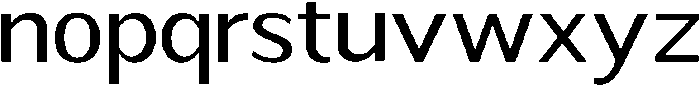 Readant Expanded otf (400) Font LOWERCASE