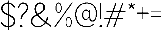 Readant Extra Light otf (200) Font OTHER CHARS
