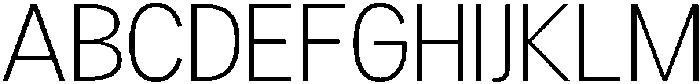 Readant Extra Light otf (200) Font UPPERCASE