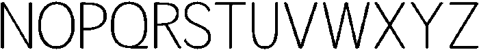 Readant Extra Light otf (200) Font UPPERCASE