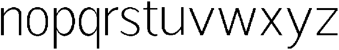 Readant Extra Light otf (200) Font LOWERCASE