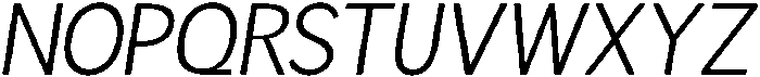Readant Light Oblique otf (300) Font UPPERCASE