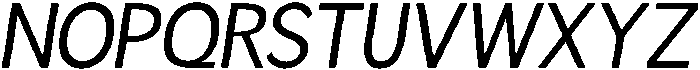 Readant Oblique otf (400) Font UPPERCASE