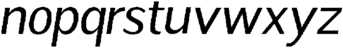 Readant Oblique otf (400) Font LOWERCASE