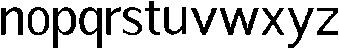 Readant Regular otf (400) Font LOWERCASE