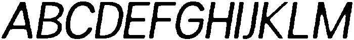Readant Soft Italic otf (400) Font UPPERCASE