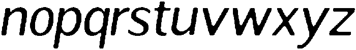Readant Soft Italic otf (400) Font LOWERCASE