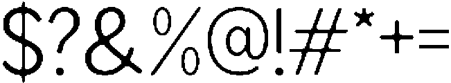 Readant Soft Light otf (300) Font OTHER CHARS