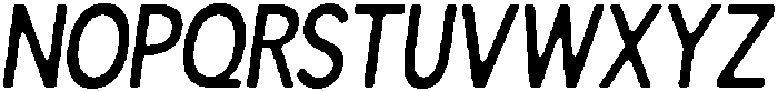 Readant Soft Medium Condensed Italic otf (500) Font UPPERCASE