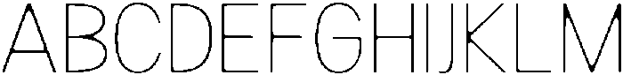 Readant Soft Thin otf (100) Font UPPERCASE