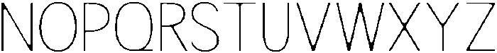 Readant Soft Thin otf (100) Font UPPERCASE
