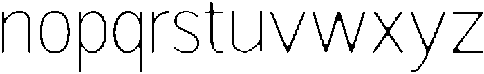 Readant Soft Thin otf (100) Font LOWERCASE