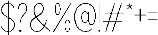 Readant Thin Condensed otf (100) Font OTHER CHARS