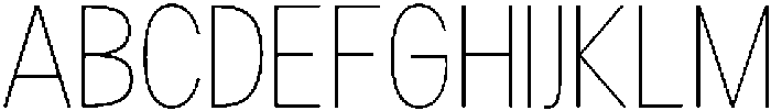 Readant Thin Condensed otf (100) Font UPPERCASE