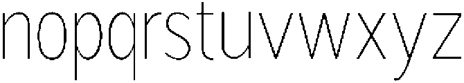 Readant Thin Condensed otf (100) Font LOWERCASE