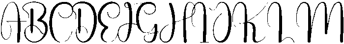 Reading Regular otf (400) Font UPPERCASE