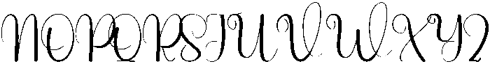 Reading Regular otf (400) Font UPPERCASE
