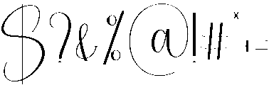 Reading Regular otf (400) Font OTHER CHARS