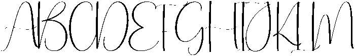 Reading Regular otf (400) Font UPPERCASE