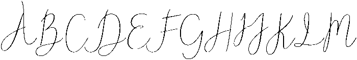 Reading Regular otf (400) Font UPPERCASE